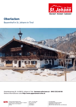 Oberlacken in St. Johann in Tirol