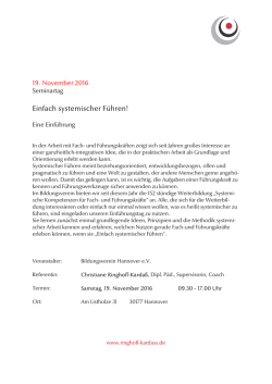 Einfach systemischer F&uuml;hren