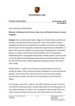 Presse-Information - Porsche Presse-Datenbank