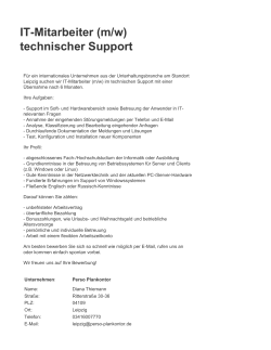 IT-Mitarbeiter (m/w) technischer Support