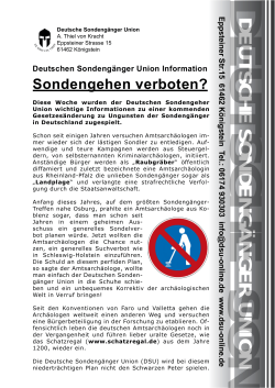 das PDF als Download… - Deutsche Sondengänger Union