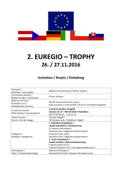 2. EUREGIO – TROPHY