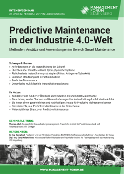 Predictive Maintenance in der Industrie 4.0-Welt
