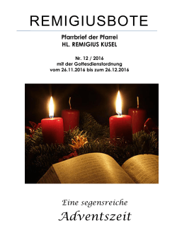 Pfarrei Hl. Remigius bis am 26.12.2016