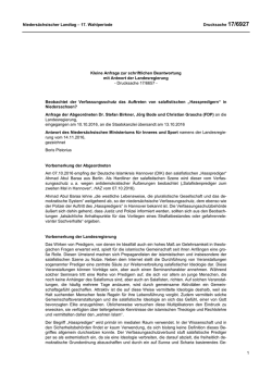 Drucksachen allgemein - Nieders&auml;chsischer Landtag