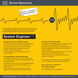 System Engineer m/w - rheintaljob.at