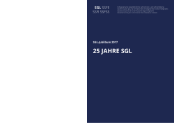 25 jahre sgl - SGL SSFE SSFI