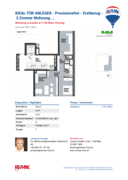 IDEAL F&Uuml;R ANLEGER - Provisionsfrei - Erstbezug