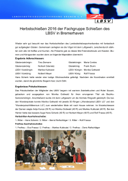 Bericht - Landesbetriebssportverband Bremen eV