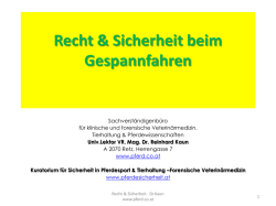 Dr. Reinhard Kaun - Fachtierarzt - Sachverst&auml;ndiger