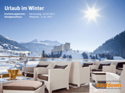 Urlaub im Winter - Die Produkte der Süddeutschen Zeitung