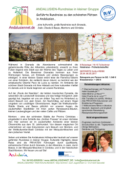 Andalusien-Highlight-Reise - Geführte Rundreisen Andalusien