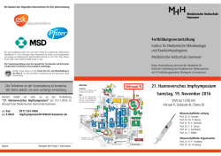 21. Hannoverschen Impfsymposiums 2016