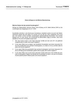 Drucksachen allgemein - Nieders&auml;chsischer Landtag
