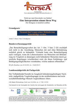Eine Interpretation nimmt ihren Weg