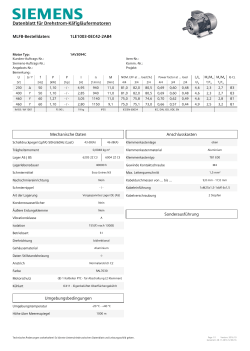 Datenblatt für Drehstrom-Käfigläufermotoren - Industry Mall