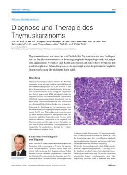 Diagnose und Therapie des Thymuskarzinoms