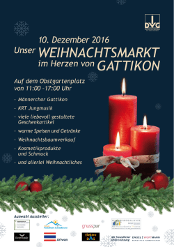 Weihnachtsmarkt am 10. Dezember 2016 in Gattikon