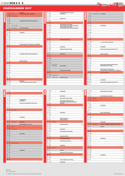 JANUAR FEBRUAR M&Auml;RZ APRIL MAI JUNI STADTKALENDER 2017