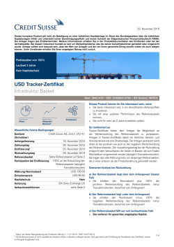 USD Tracker-Zertifikat Infrastruktur Basket