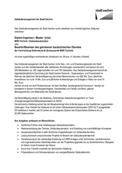 Diplom-Ingenieur / Master (m/w) Beamtin