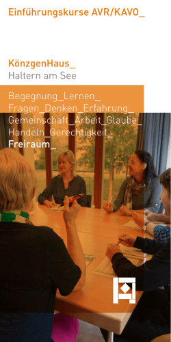 Einf&uuml;hrungskurse AVR/KAVO_ K&ouml;nzgenHaus_ Haltern am See