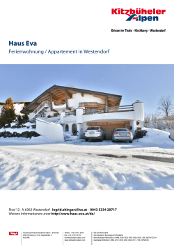 Haus Eva in Westendorf