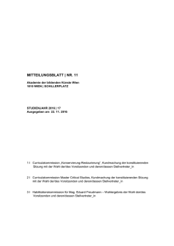 JF Rektorat 14 - a[ - Akademie der bildenden K&uuml;nste Wien