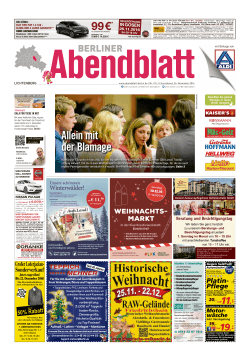 Alleinmit derblamage - Berliner Abendblatt