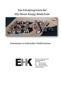 Das Schulprogramm der Elly-Heuss-Knapp