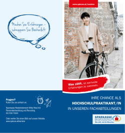 Ihre Chance als