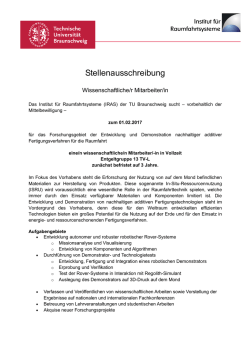 IRAS - Institut f&uuml;r Raumfahrtsysteme