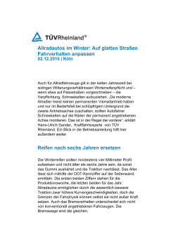 TÜV Rheinland | Press Reports - Detail