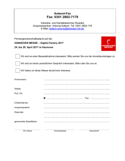 HANNOVER MESSE 2017 - IHK Dresden