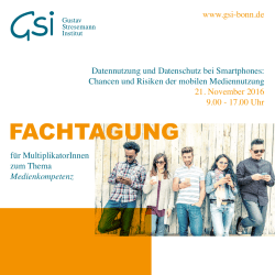 GSI Fachtag Flyer