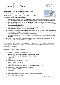 Wintersporttag HöGy 2000/2001