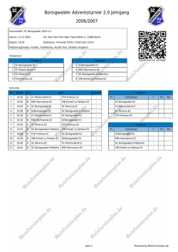 Druckansicht - MeinTurnierplan.de