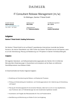 IT Consultant Release Management (m/w)