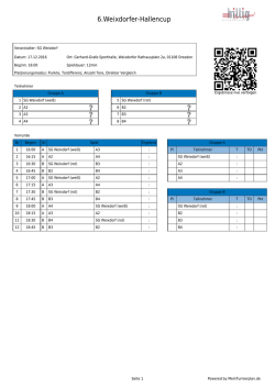Druckansicht - MeinTurnierplan.de