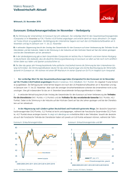Euroraum: Einkaufsmanagerindizes im November
