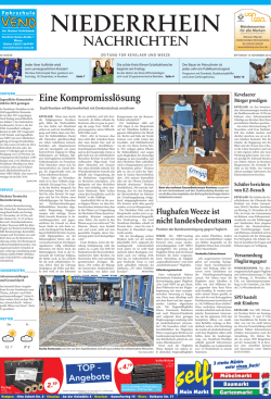 Eine Kompromisslösung - Niederrhein Nachrichten
