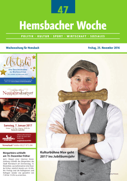 Hemsbacher Woche - lokalmatador.de