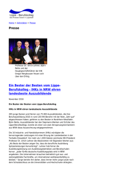 Ein Bester der Besten vom Lippe- Berufskolleg
