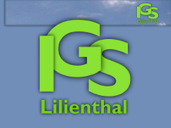 Präsentation - IGS Lilienthal