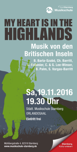 highlands - Musikschule Starnberg