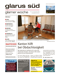 Glarner Woche, Glarus S&uuml;d, 23.11.2016