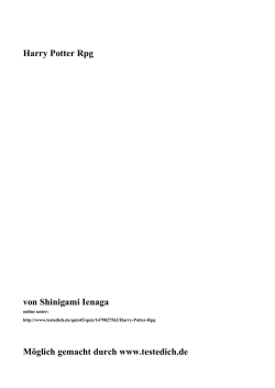 Harry Potter Rpg von Shinigami Ienaga