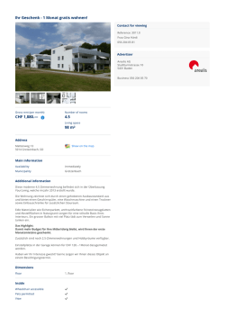 Ihr Geschenk - 1 Monat gratis wohnen!
