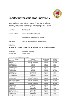 Informationen zu den Kreismeisterschaften