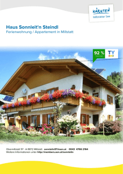 Haus Sonnleit`n Steindl in Millstatt